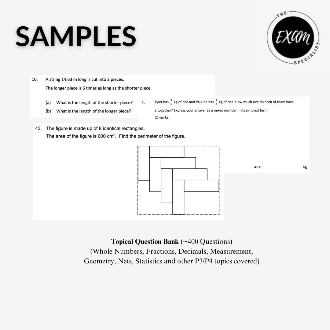 P3 P4 Math 2025 Revision Package (P3 Math | P4 Math | Ma | Mathematics ...