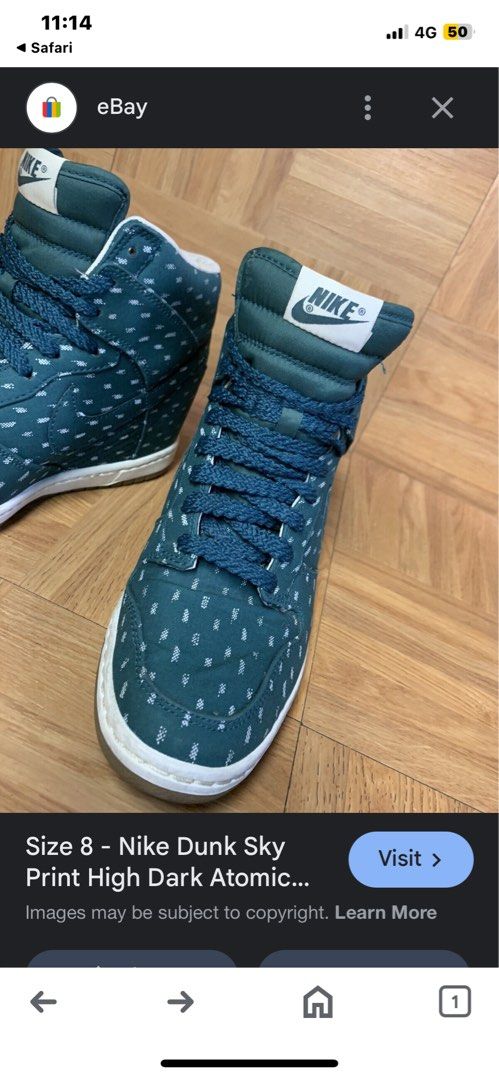 Nike hidden wedge trainers clearance