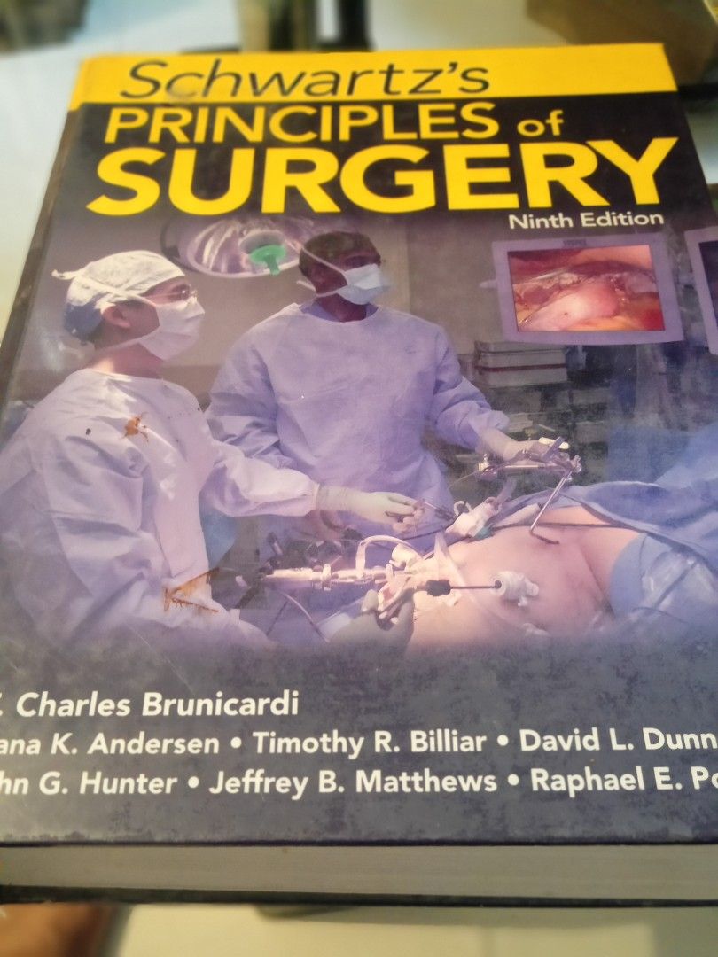 Schwartz's Principles of surgery (Category: Textbooks) located in Bacoor. Submitted by hazeldomingo.ad (Listing ID 1339206500, Image 1). Description: good condition.