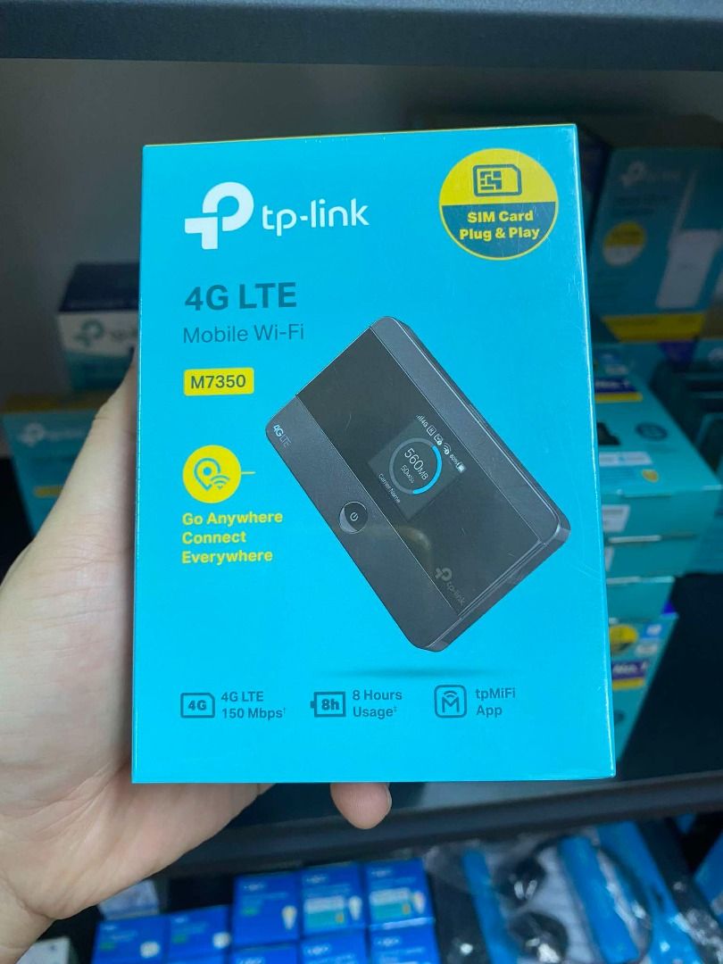 TP-Link M7350 4G LTE Mobile Pocket Wi-Fi (Category: Networking) located in Makati City. Submitted by lyntoledo222-50488 (Listing ID 1339194617, Image 1). Description: TP-Link M7350 4G LTE Mobile Pocket Wi-Fi BRAND-NEW AND ORIGINAL !! ✅OPEN FOR BULK-ORDER ✅STORE WALK-IN OR LALAMOVE,JOYRIDE,GRAB ✅1YR WARRANTY 7DAYS REPLACEMENT ✅COD OR NON COD DELIVERY 📌OPEN FOR NIGHT TIME DELIVERIES !! LOCATION: PASIG SHAW BLVD #M7350 #tplink #pocketWifi #WIFI.