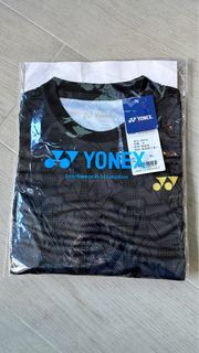 Yy yonex 全新黑色羽毛男裝上衣 new badminton tee shirt64189681713282110