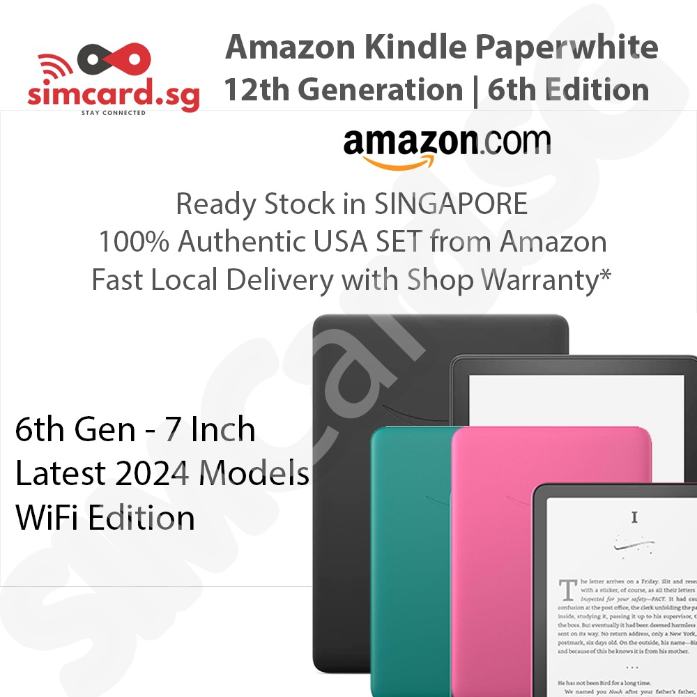 Amazon Kindle Paperwhite eReader 12th Generation (16GB / 32GB Signature ...