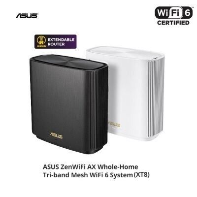 Asus XT8 (Category: Networking) located in Johor Bahru. Submitted by ryt123 (Listing ID 1340867021, Image 1). Description: Ax6 ai mesh router 2piece. selling as a set of 2mesh routers..