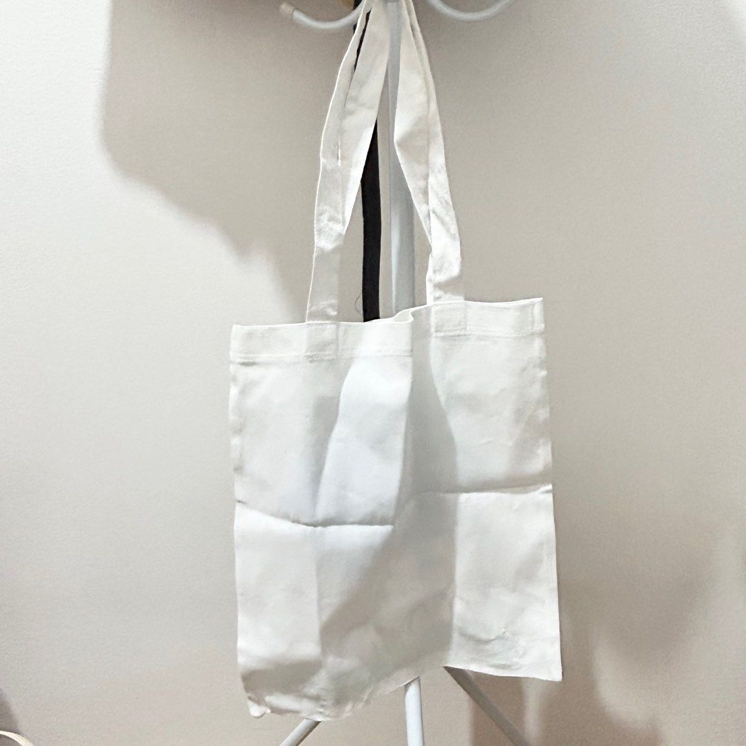 BIBLE VERSE Blue Tote Bag (Katsa) (Category: Tote Bags) located in Manila. Submitted by shereels (Listing ID 1340927950, Image 3). Description: Size : 13 x 14.5 Inches (18 inches long strap) Fabric: Thick Katsa Canvas No Zipper No Velcro Color: White Verse: Philippians 4:13.