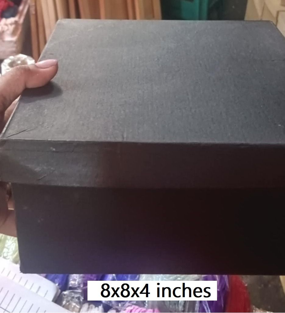 Cardboard Paper Mache Boxes (BLACK BOX) (Category: Storage Boxes & Baskets) located in Manila. Submitted by golden888onlineshop (Listing ID 1340956841, Image 1). Description: Cardboard Paper Mache Boxes (BLACK BOX) Craft BLACK Buff Boxes. Great way for packaging all items esp. meant for souvenirs/giveaways and the like... for all Occasions! People use this kind of paper packaging for packing products that need high strength and durability. It’s 1