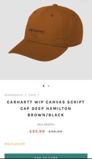 CARHARTT WIP CANVAS SCRIPT CAP64228787820033110