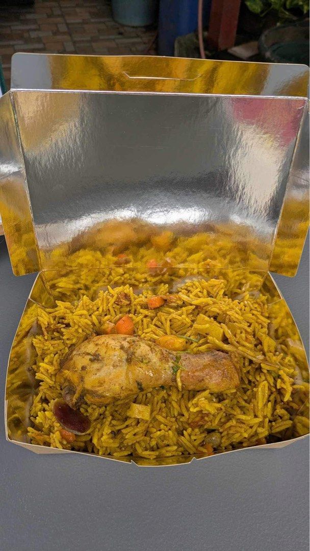 Chicken Biryani (Category: Other Food & Drinks) located in Pasig City. Submitted by rexjon (Listing ID 1340898530, Image 2). Description: P100- 1 pc chicken and biryani rice P150- 2 pcs chicken and biryani rice P50-extra biryani rice P20- garlic yoghurt sauce Accepting orders for lunch and dinner Location: Rosemarie Lane, Kapitolyo, Pasig City Payment: gcash/maya/ maya business/bank transfer. .