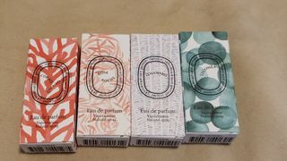 Diptyque perfume sample Corail oscuro Rose roche Lunamaris Lilyphea 香水試用裝64193057034755110