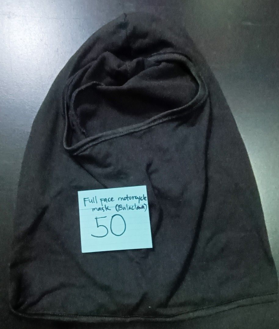 Full face mask motorcycle (Category: Other Motorcycles Parts and Accessories) located in Paranaque City. Submitted by 03nico03 (Listing ID 1340954594, Image 2). Description: full face motorcycle balaclava never been used.