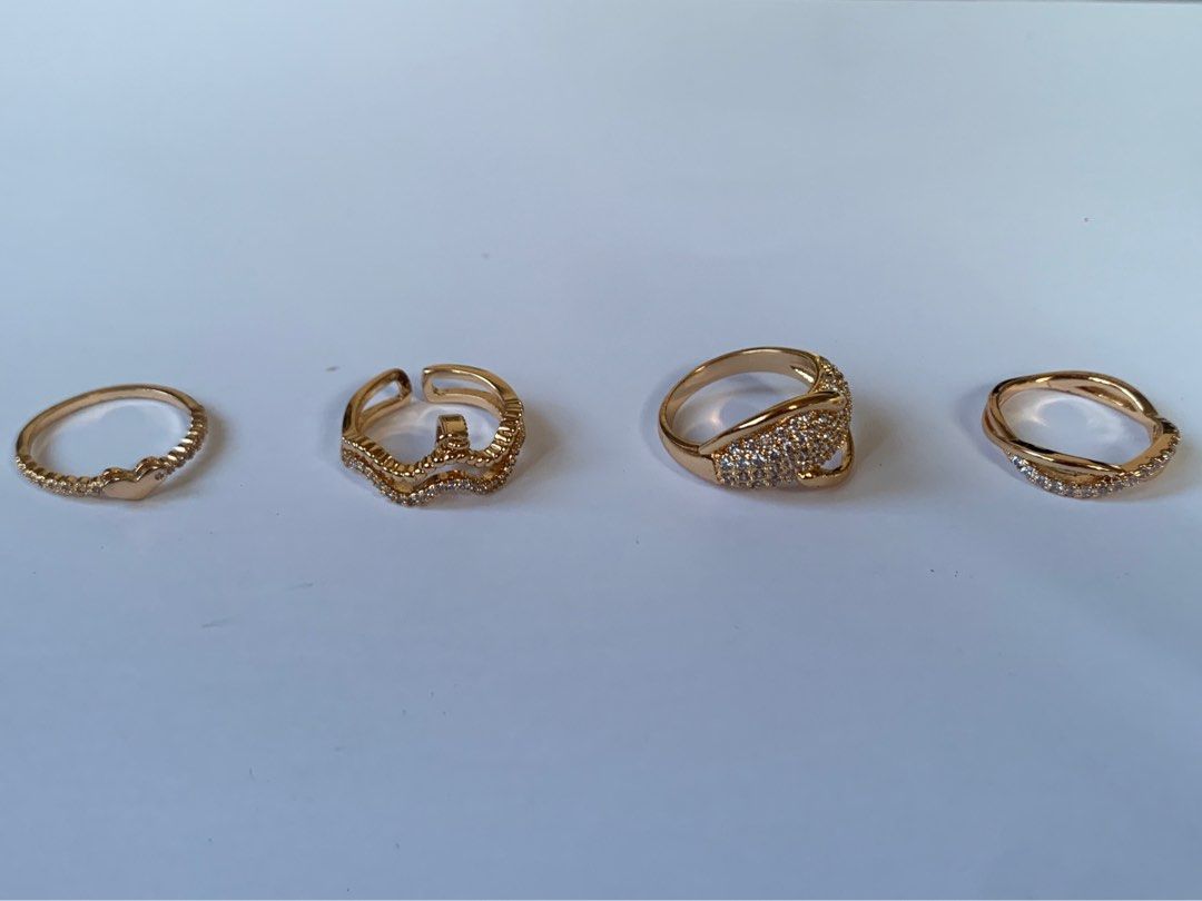 Gold Plates Rings (Category: Rings) located in Bacoor. Submitted by mydeclutt (Listing ID 1340902230, Image 2). Description: Assorted gold plated rhinestone designs Ranges from PHP150-350 depending on design, price is nego and discounted if more are bought.
