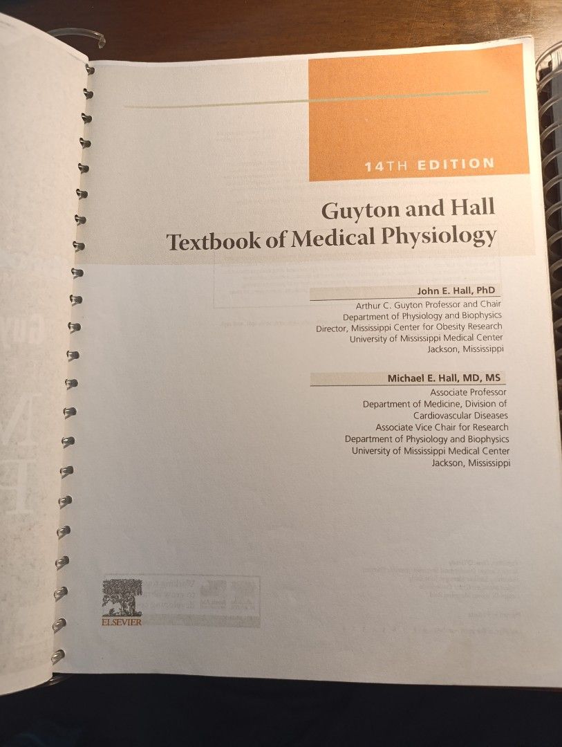 Guyton and Hall Text Book Of Medical Physiology (14th Edition), Hobbies ...