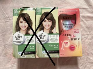 全新Liese 泡泡染髮劑 鎖色洗頭水護髮素treatment64224863385089110