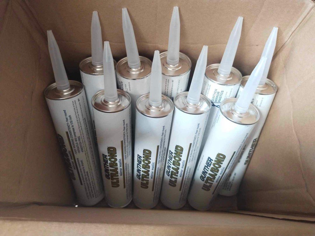 MIRROR MASTIC GLUE GUNTHER/EKOSTIK (Category: Mirrors) located in Manila. Submitted by LUMINOSAPH (Listing ID 1340961584, Image 1). Description: MASTIC GLUE FOR MIRRORS Ekostik 450 pesos Gunther 650 pesos · Delivery via Lalamove/Grab or self pick up (buyer’s expense) · Payment first (Gcash/RCBC/BPI) strictly no order cancellations · Open for bulk orders · Discount for buying 2 or more pieces · Open for resellers 📍Pasig-Taytay Instagram/Carousell
