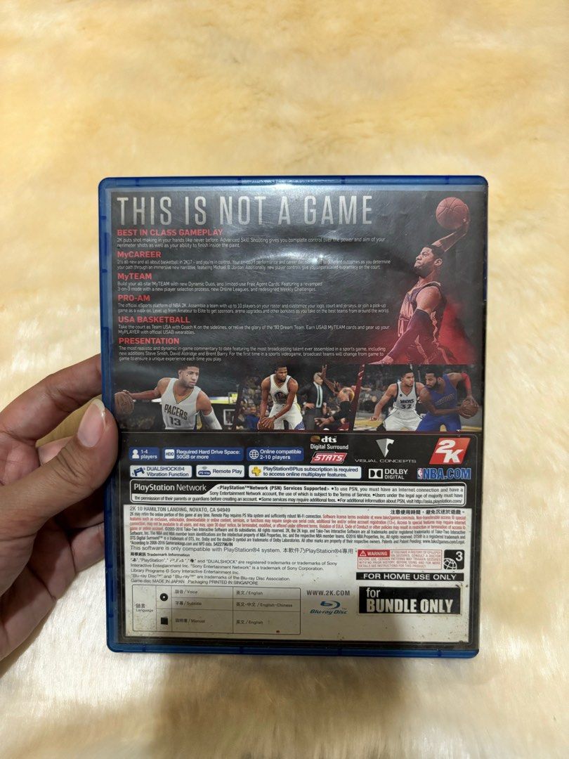 NBA 2k17 (Category: PlayStation) located in Manila. Submitted by mira_ingal (Listing ID 1340991574, Image 2). Description: Pre-loved NBA 2k17 MOP: Maya/BPI only MOD: Meet up within Pasig/Lalamove.
