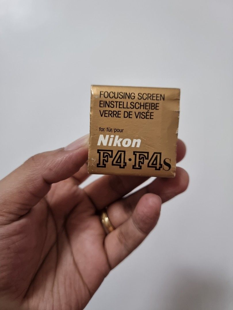 Nikon focusing screen (Category: Camera Bags & Carriers) located in San Fernando. Submitted by filmburrrn_ (Listing ID 1340932894, Image 1). Description: Nikon focusing screen for F4/F4s Price: 1,500 php free shipping.