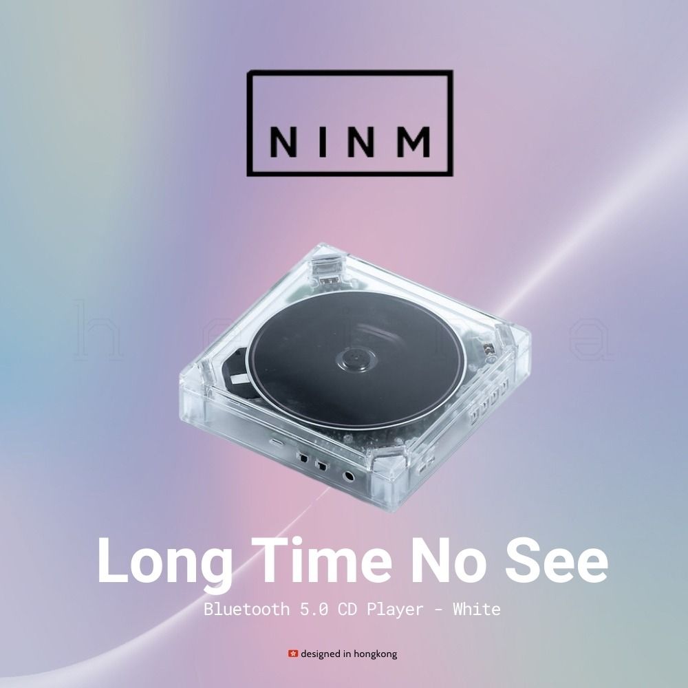 ポータブルプレーヤー NINM Lab Long Time No See CD Player Long Time No See Bluetooth 5.0 CD Player (With Speaker Cover