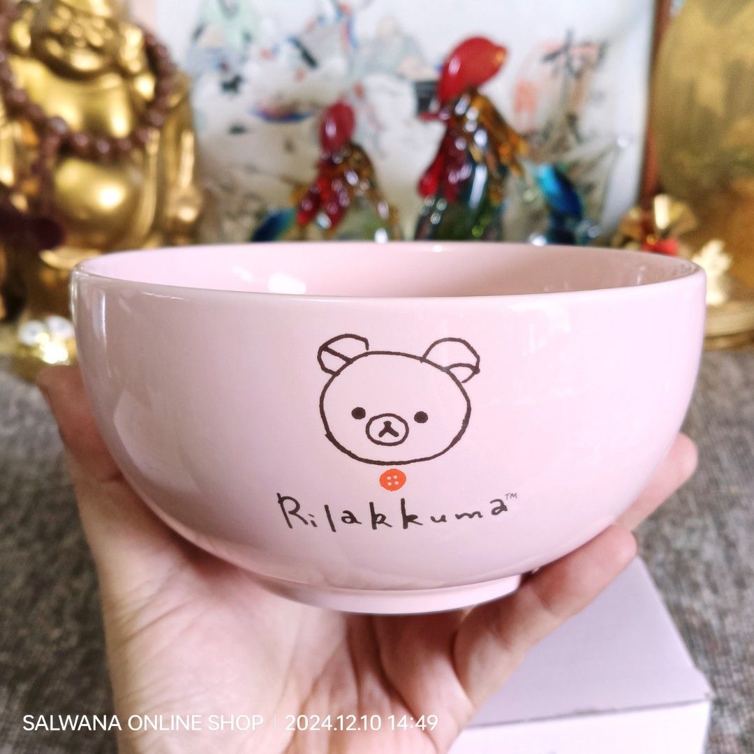 PINK RILAKKUMA CERAMIC BOWL • JAPAN SURPLUS (Category: Dinnerware & Cutlery) located in Mabalacat. Submitted by salwanaonlineshop (Listing ID 1340928104, Image 2). Description: PINK RILAKKUMA CERAMIC BOWL • JAPAN SURPLUS 🇯🇵 Brandnew with box 🇯🇵 Makapal 🇯🇵 No issue 🇯🇵Japan Source 🇯🇵 ₱280 🛒 Follow us on S.H.O.P.E.E and L.A.Z.A.D.A at SALWANA ONLINE SHOP for more rare, vintage, collectible, unique surplus items! 🚩 Loc: Mabalacat, Pampang
