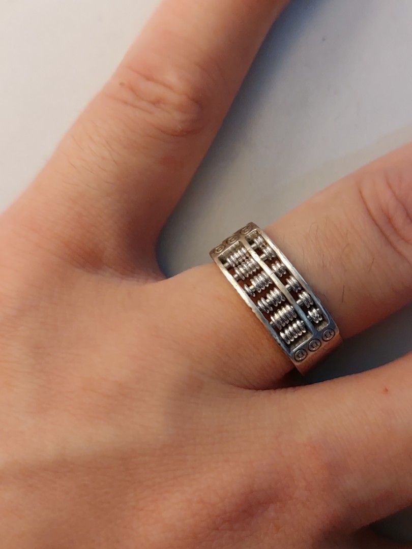 POH Kong Abacus silver Ring