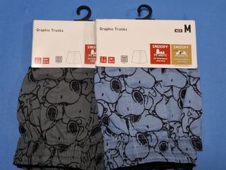 Uniqlo x Snoopy 2 條 boxer 男生中碼64214306857218110