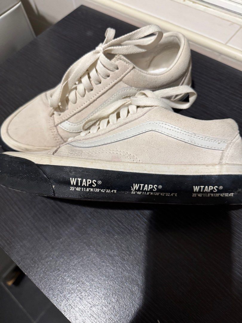 Vans x WTAPS (Category: Sneakers) located in Kuala Lumpur. Submitted by potatolover00 (Listing ID 1341007113, Image 1). Description: Vans x WTAPS white US6.5, 24.5cm Wore few times only Condition 8.5/10 Looking for serious buyer.