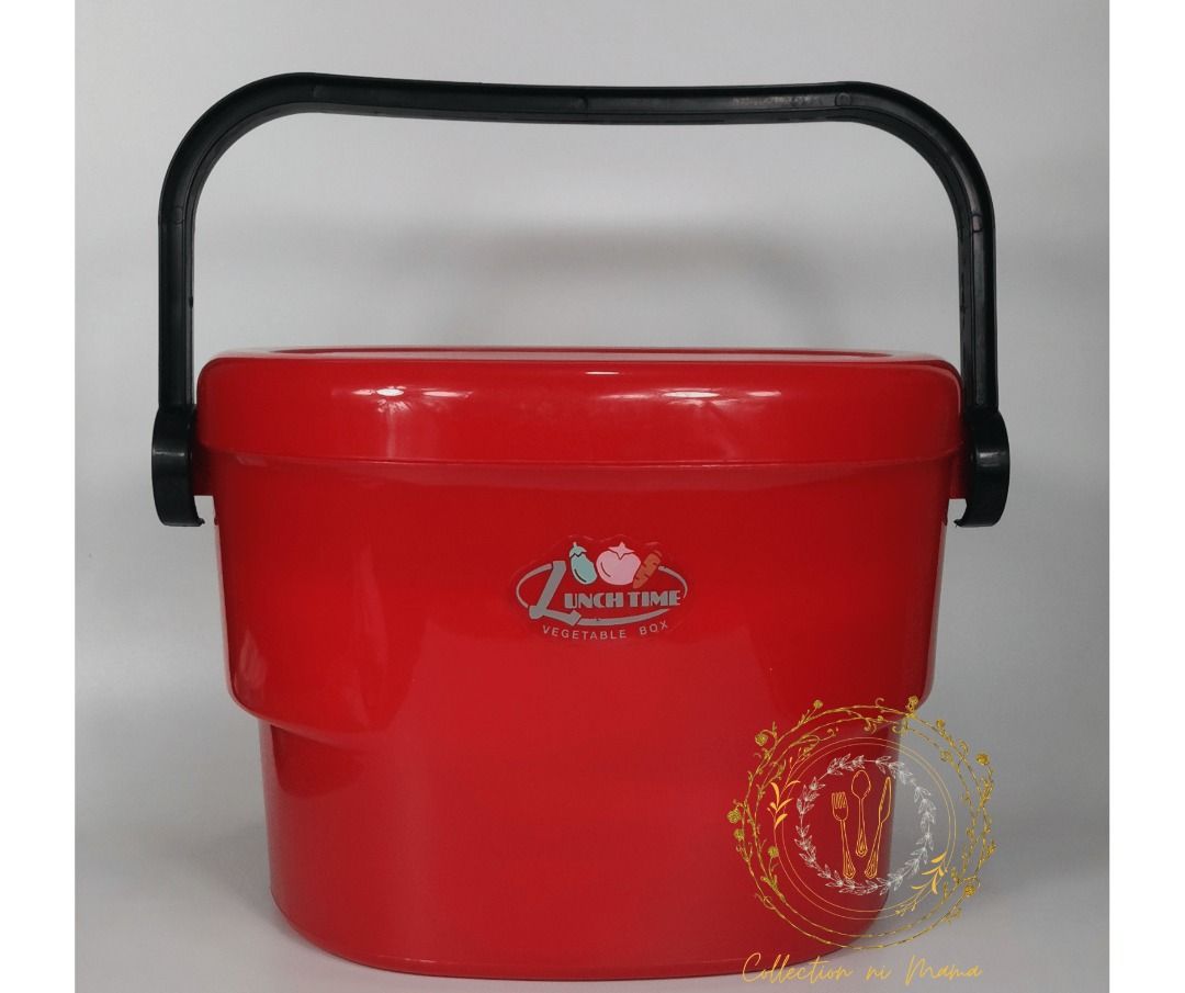 Vintage J&T Picnic Basket Set (Category: Food Organization & Storage) located in Manila. Submitted by collectionnimama (Listing ID 1340989199, Image 2). Description: •Lunch Time Vegetable Box Picnic Basket •1pc Big Oval Food Keeper •3pcs Small Food Keeper (Eggplant, Tomato and Carrot) •4pcs Plate •Color:Red and White •Rose Flower Design •J&T Brand •Made in the Philippines •Condition: Brand New, Vintage, Never Been Used •Decluttering •Does not com