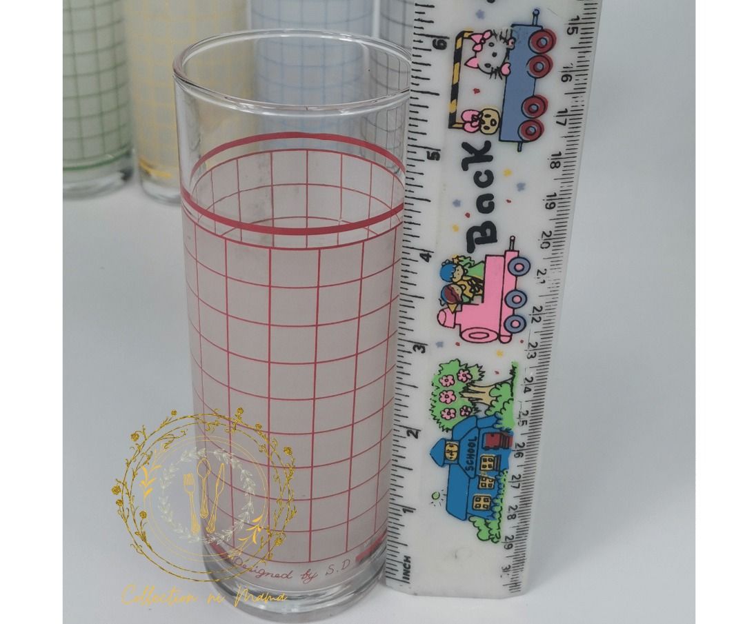 Vintage Sasaki Checkered Drinking Glass Set (Category: Other Kitchenware & Tableware) located in Manila. Submitted by collectionnimama (Listing ID 1340896952, Image 3). Description: •5pcs Drinking Glass Set •Glass Material •Color: Clear and Multiple Color •Checkered Design •Made in Japan •Sasaki Brand •Condition: Brand New, Vintage, Never Been Used •Decluttering •Comes with original box •As is where is •Pictures shown are actual products. Shippin