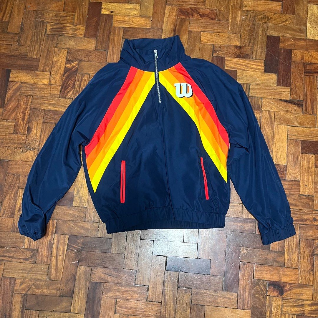 Wilson x Forever 21 Quarter Zip Windbreaker Women s Fashion Coats Jackets and Outerwear on Carousell