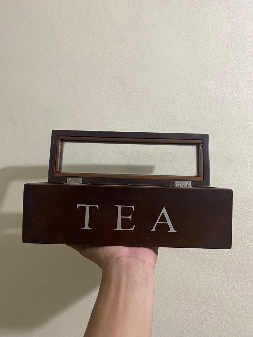 Wooden Tea Container Wooden Home Decor (Category: Other Home Decor) located in Baliuag. Submitted by pauseller (Listing ID 1340932049, Image 1). Description: From Japan Surplus As is condition Gcash Lbc cop or J&T Baliwag, Bulacan.