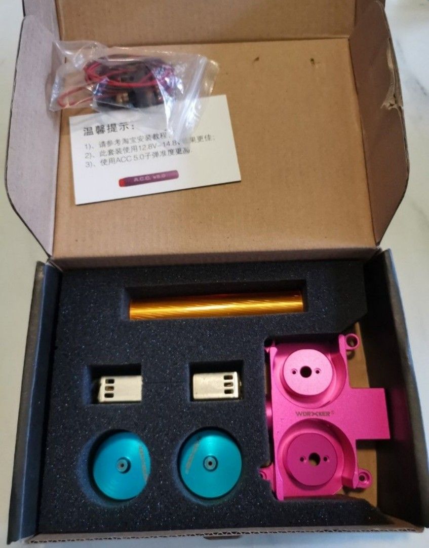 WORKER upgrade kit plus Nerf Hyperfire (Category: Action & Battle Toys) located in Singapore. Submitted by vincesoo (Listing ID 1341034813, Image 5). Description: Brand new set used to sell for $80 now letting go for $30 Non working Hyperfire only $10 with upgrade kit purchase Self collect at postal code 330009.