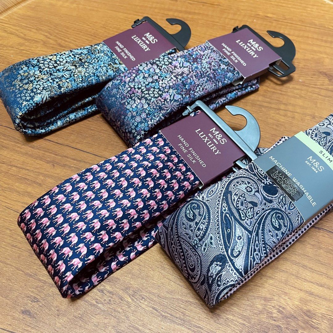 m&s blue tie