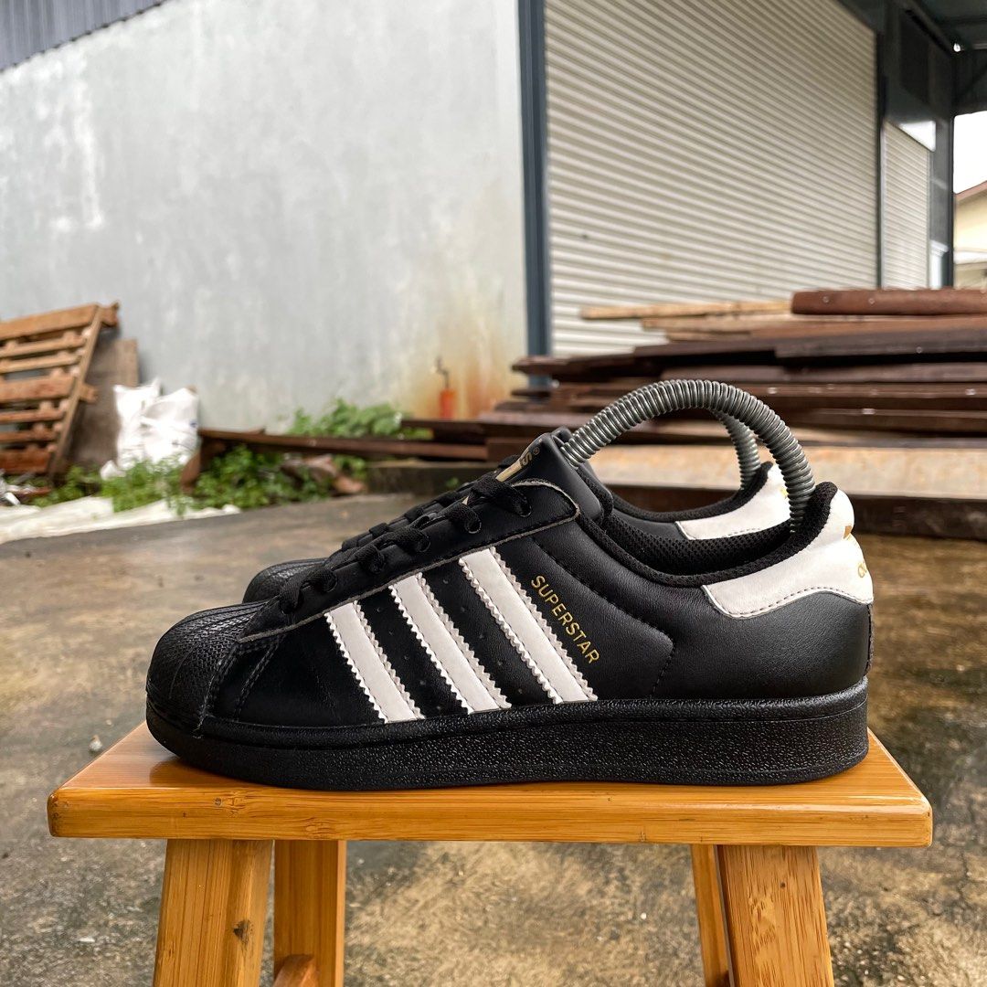 Adidas Superstar Black White 4.5UK 23cm 8O Rm