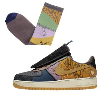 🇺🇸美國品牌🇺🇸AJ1 Nike x Travis Scott Air Force 1 Low "Cactus Jack" 軍綠配搭襪62945264686723110
