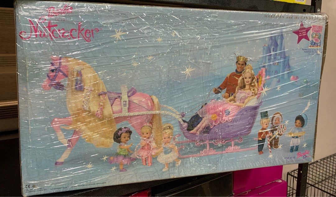 Barbie in the Nutcracker (Marzipan and the Candy Sleigh) (Category: Kids Toys) located in Makati City. Submitted by usedtobeloved (Listing ID 1341061877, Image 2). Description: NRFB the box had dents due to long safe keeping.Slightly negotiable..