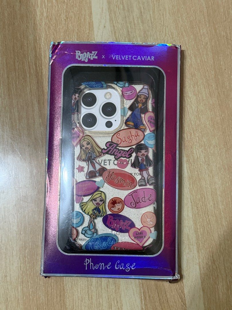 Bratz x Velvet Caviar Case for Iphone 14 Pro (Category: Cases & Sleeves) located in Cebu City. Submitted by luxicle (Listing ID 1341204870, Image 1). Description: FS / LFB: Velvet Caviar Cases for Iphone 14 Pro 🖤 Bratz Phone Case - 600 Negotiable for sure buyers RFS: Upgrade.