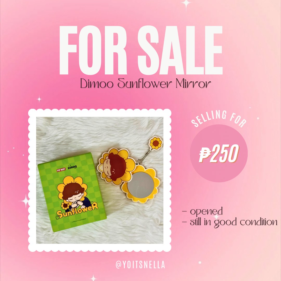 DIMOO Sunflower Mirror, Women's Fashion, Jewelry & Organizers, Charms ...