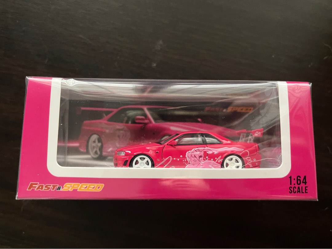 Fast Speed x Car Haven Skyline GT-R R34 Z-Tune, HighWing Edition FNF Suki  Pink Livery (Figure Version), Hobbies & Toys, Toys & Games on Carousell