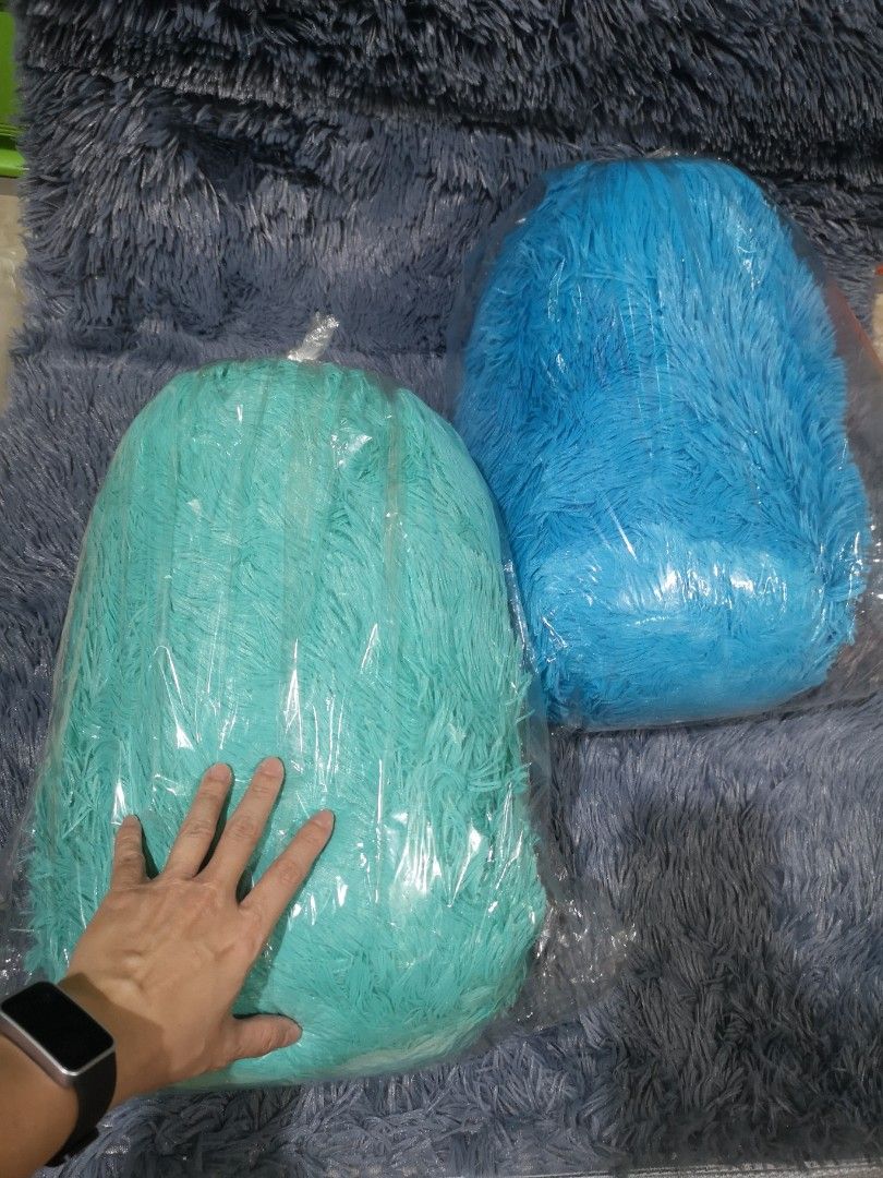 Faux Sheepskin Pillow Set (2 pcs) (Category: Cushions & Throws) located in Manila. Submitted by thechecklistph (Listing ID 1341074184, Image 3). Description: Faux Sheepskin Pillow Set (2 pcs) P 350 Bought in SM Dept Store Size: approximately 17x11" Pick up or shipping shouldered.