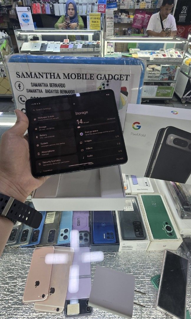 Google Pixel Fold 12gb 256gb Openline Snapdragon (Category: Google Pixel) located in Quezon City. Submitted by samanthaga21954 (Listing ID 1341096193, Image 3). Description: Google Pixel Fold 12gb 256gb Openline Snapdragon Secondhand Complete Package Onhand Stock.