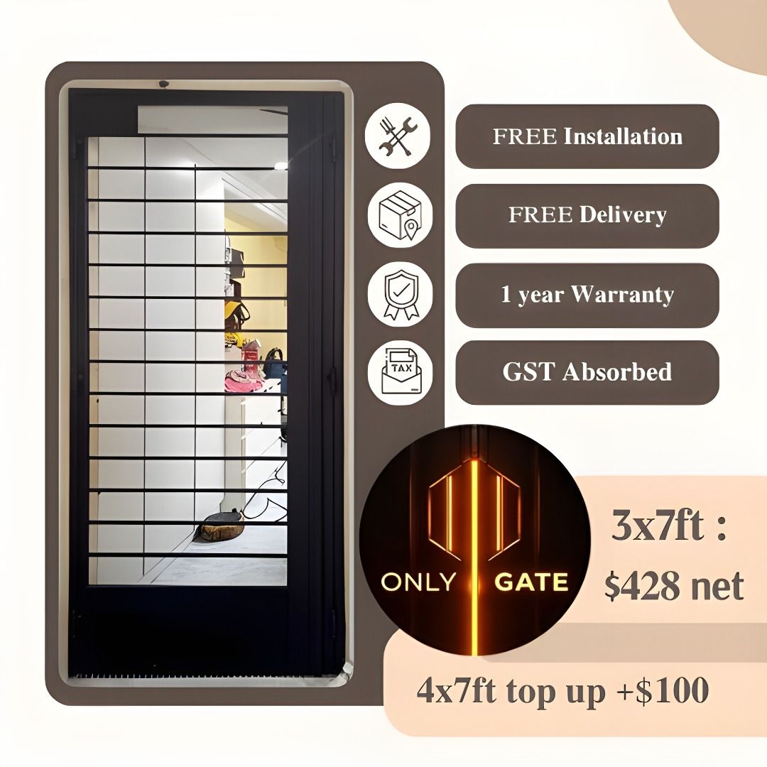 HDB GATE / BTO GATE / METAL GATE / SINGAPORE GATE / MILD STEEL GATE ...