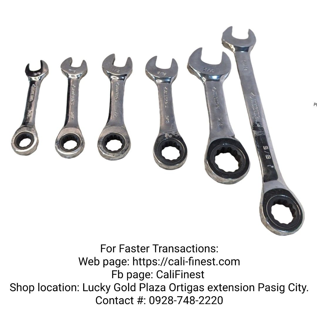 Husky stubby Ratchet Combination Wrench (Category: Construction Tools & Equipment) located in Pasig City. Submitted by califinestcollectibles (Listing ID 1341098816, Image 1). Description: Husky stubby Ratchet Combination Wrench 6Pc SAE 12-Point HT#86 Original/Authentic from USA Actual and Detailed Picture Posted LALAMOVE (COD,GCASH) LBC (COP/COD) JNT (PAYMENT FIRST BASIS, GCASH) THANKYOU.