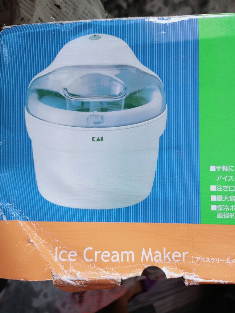 Kai ice cream maker (Category: Ice-cream Makers) located in Batangas. Submitted by ems10. (Listing ID 1341085314, Image 1). Description: japan surplus new with box fix price na po yan plus sf.