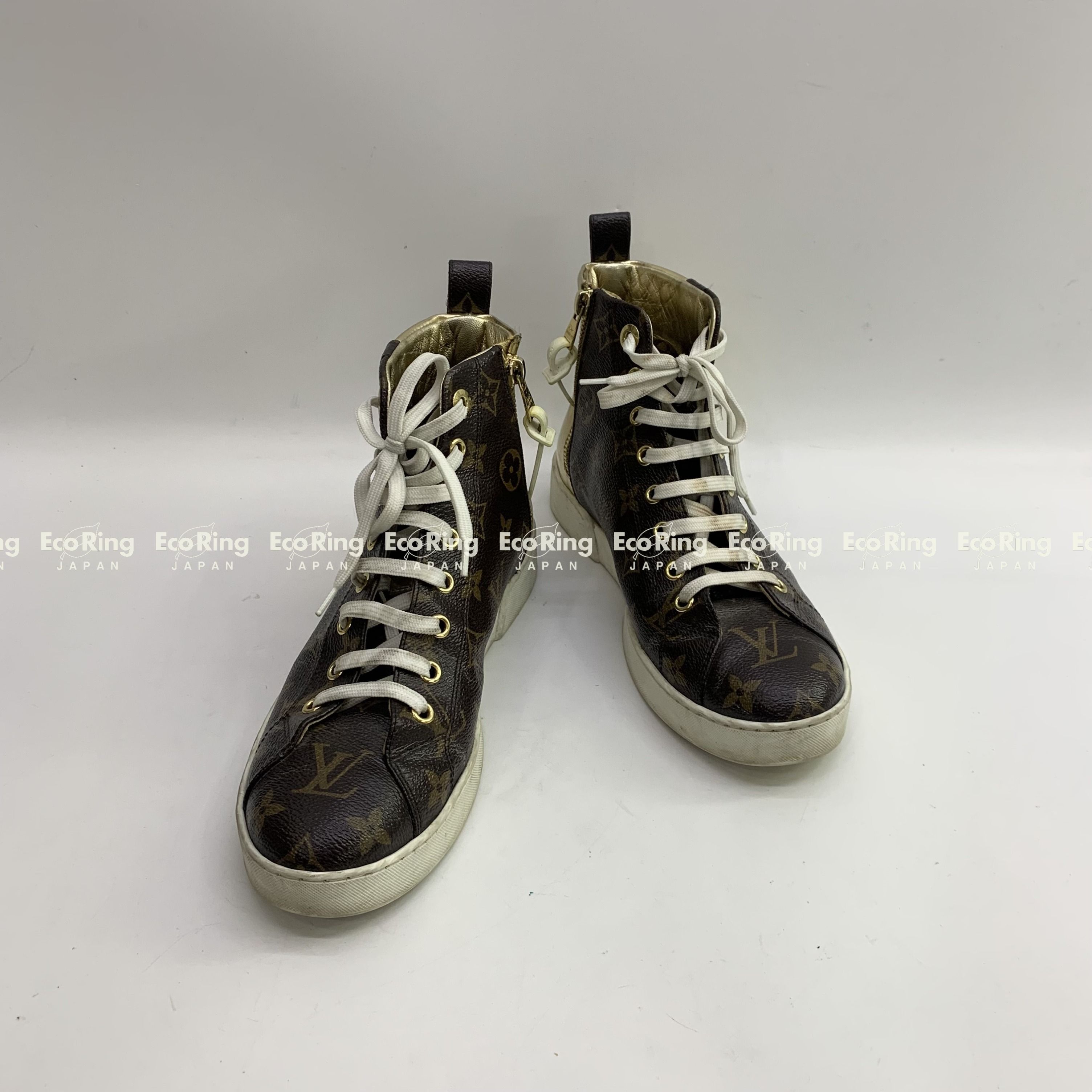 LOUIS VUITTON HIGH CUT MONOGRAM 37 SNEAKERS 247064595 HM