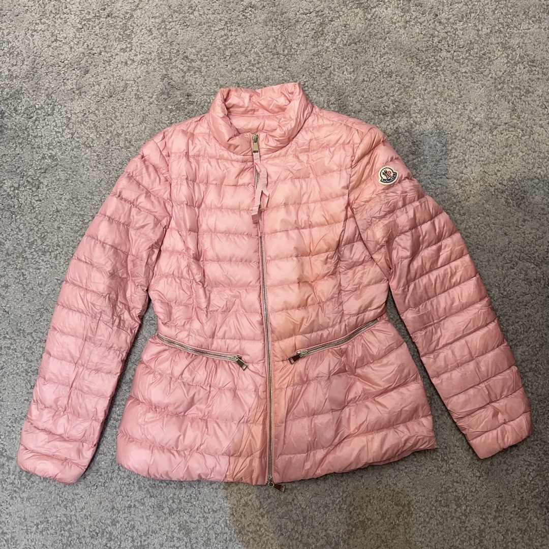 Moncler Down Jacket Pink Size 3 Carousell