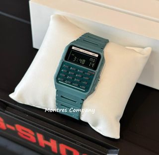 Montres Company 香港註冊公司 (32年老店) 卡西歐 CASIO Data Bank 電話備忘錄 計數機 五年電池壽命 CA53 CA53W CA53WB CA-53 CA-53W CA-53WB CA-53WB-3 CA-53WB-3B 綠色 反顯液晶綠色字 九款色有現貨64231874120450110