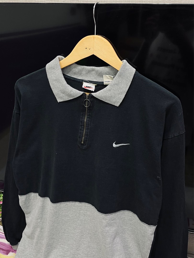NIKE HALFZIP ( VINTAGE 90s , LOGO SULAM ), Men's Fashion, Tops & Sets ...