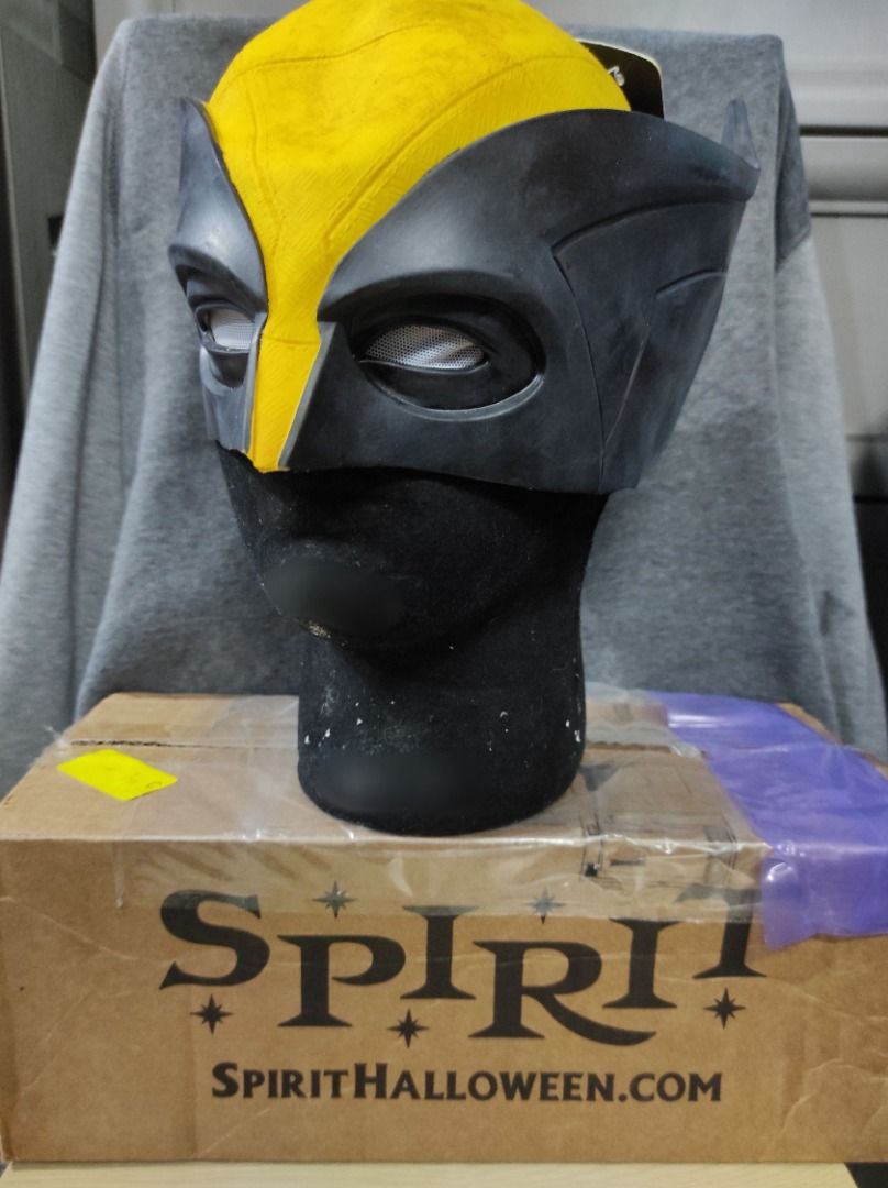 Officially Licensed Marvel Deadpool & Wolverine Half-Mask Latex (Category: Western Merchandise) located in Mandaluyong City. Submitted by ansleyq (Listing ID 1341164673, Image 2). Description: Selling officially licensed Marvel Deadpool & Wolverine Half Mask Never been worn or used Direct from Spirit Halloween (US) Material: Latex Size: Mask is ideal for head size 23 inches and below WARNING: Do not use if allergic to latex or ammonia Mannequin h