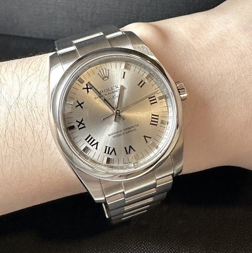 Rolex Air King 31mm (Category: Luxury Watches) located in Quezon City. Submitted by luxurybrokerph (Listing ID 1341145989, Image 3). Description: with box manual card tags good as new guaranteed authentic.