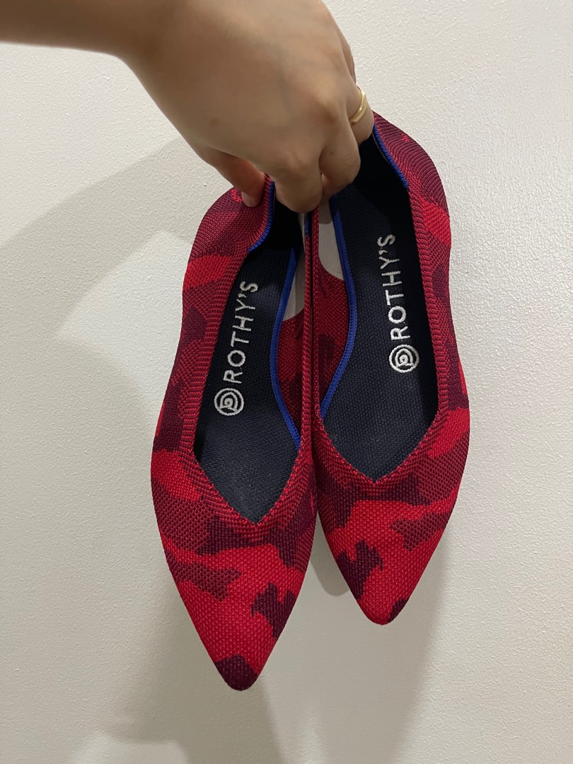 rothys red camo point