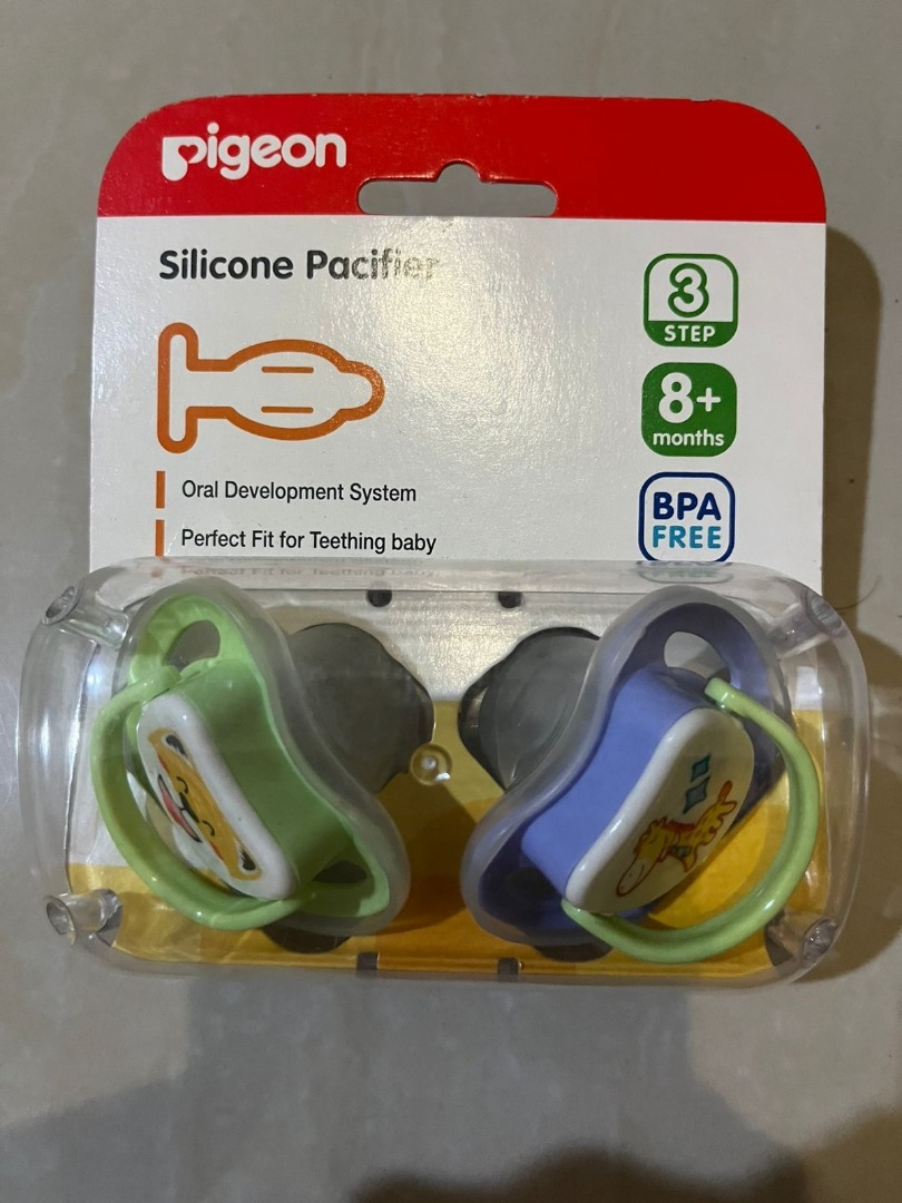 Silicone pacifier dot baby pigeon 2in1 8m+, Bayi & Anak, Perawatan ...