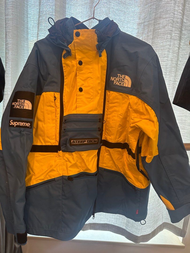 The north face supreme orange jacket cheap